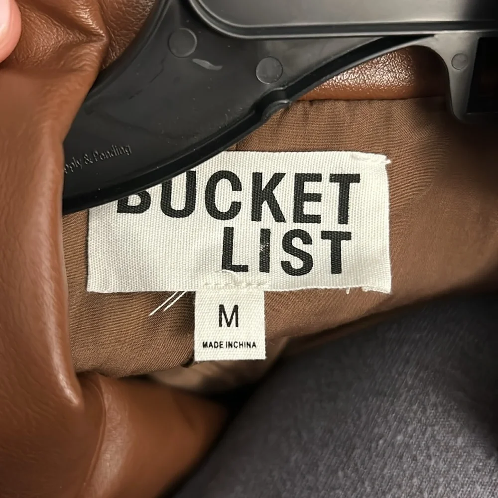 Bucketlist vegan leather jacket blazer - Picture 2 of 5